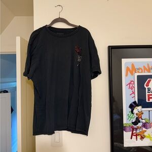 All Saints Black Short Sleeve Tee